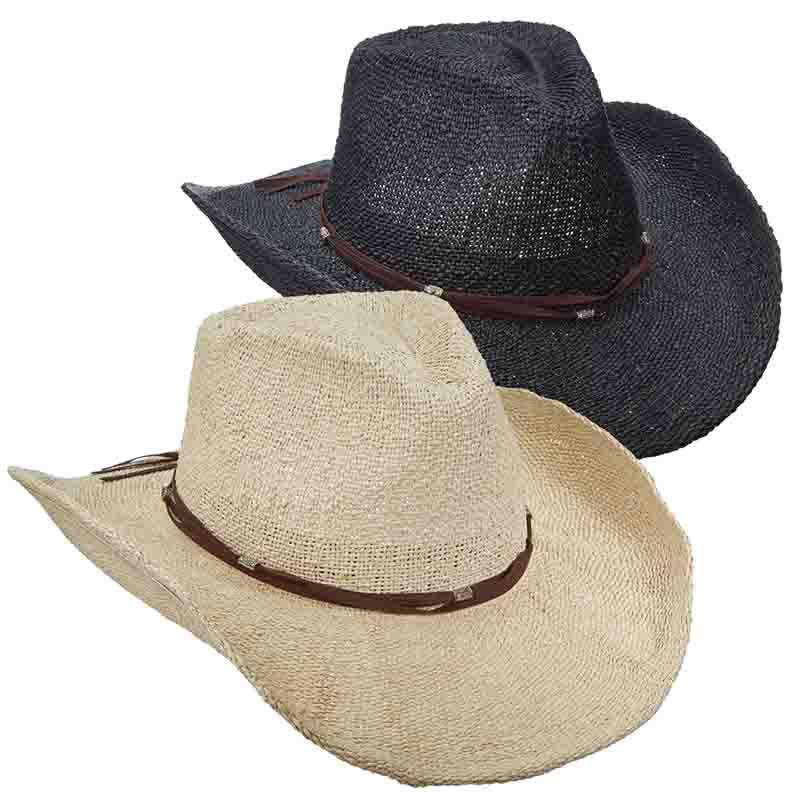 Bangkok Toyo Western Cowboy Hat with Suede Band - Scala Hats Cowboy Hat Scala Hats    