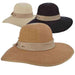 Bangkok Toyo Split Brim Summer Floppy Hat - Scala Hats, Wide Brim Sun Hat - SetarTrading Hats 