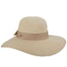 Bangkok Toyo Split Brim Summer Floppy Hat - Scala Hats Wide Brim Sun Hat Scala Hats LT209nt Natural  