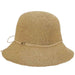 Fine Crochet Toyo Cloche - Scala Collection Hats Cloche Scala Hats lt216nt Natural  