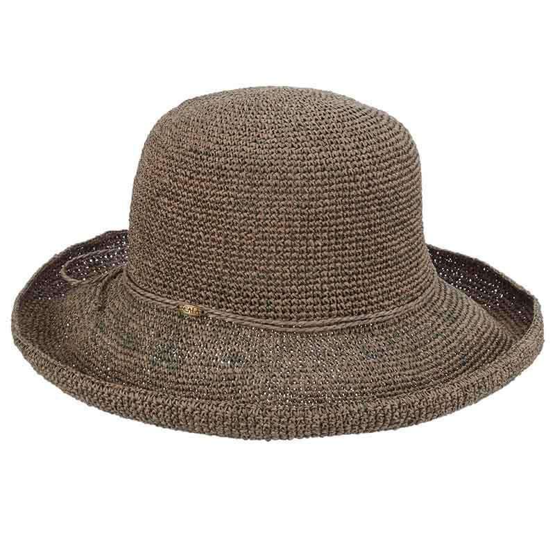 Fine Crochet Toyo Up Turned Brim Hat - Scala Collection Hats, Cloche - SetarTrading Hats 