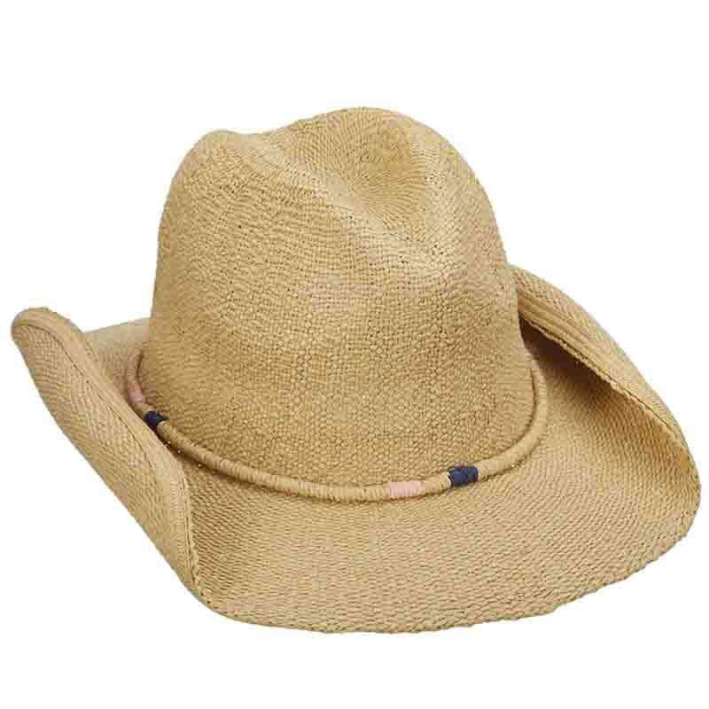 Bangkok Toyo Western Cowboy Hat with Rolled Band - Tropical Trends Cowboy Hat Dorfman Hat Co. lt224nt Natural  