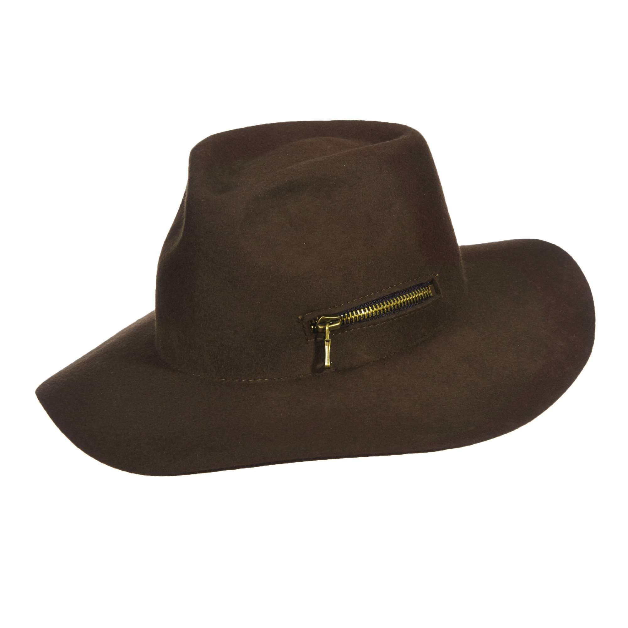 Callanan Hats Wool Felt Safari with Zipper Pocket - Unisex, Safari Hat - SetarTrading Hats 