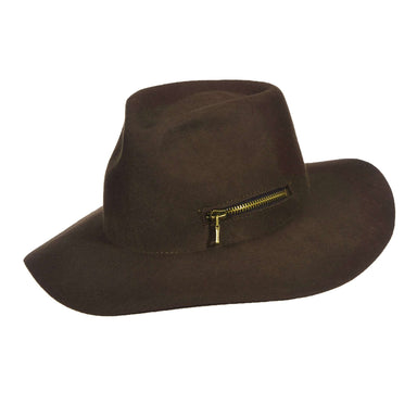 Callanan Hats Wool Felt Safari with Zipper Pocket - Unisex Safari Hat Callanan Hats WWlv370OL Olive M/L (58.5 cm) 