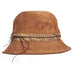 Suede-Look Women's Bucket Hat - Callanan Hats Cloche Callanan Hats lv376ca Caramel Medium (57 cm) 