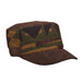 Blanket Wool Cadet Cap - Scala Pronto Hats Cap Scala Hats lw653BN Brown/Beige Medium (57 cm) 