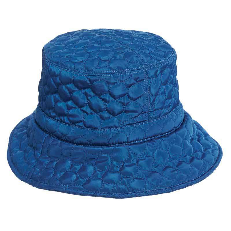 Fleece Lined Quilted Rain Hat - Scala Collezione Hats Bucket Hat Scala Hats LW655TL Teal  