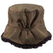 Faux Fur Lined Winter Cloche Hat - Scala Collezione, Bucket Hat - SetarTrading Hats 
