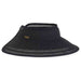 Lace Edge Straw Wrap Around Visor Hat - Sun 'N' Sand Hats Visor Cap Sun N Sand Hats HH2889B Black OS 