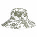 Ladies' Wide Brim Hibiscus Print Bucket Hat - Mega Cap Bucket Hat MegaCI 6535ol Olive OS (57-57.5 cm) 