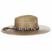 Laeila Natural Palm Safari Hat with Aztec Band - Scala Hats Safari Hat Scala Hats    