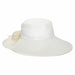 Large Bill Trail Hat with Sun Shade and Floatable Brim - Scala Hats Trail Hat Scala Hats LC829-IVORY Ivory S/M 