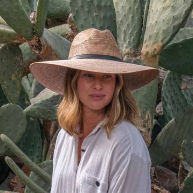 Large Brim Palm Leaf Safari Hat, 2XL - JSA Safari Hat Jeanne Simmons    