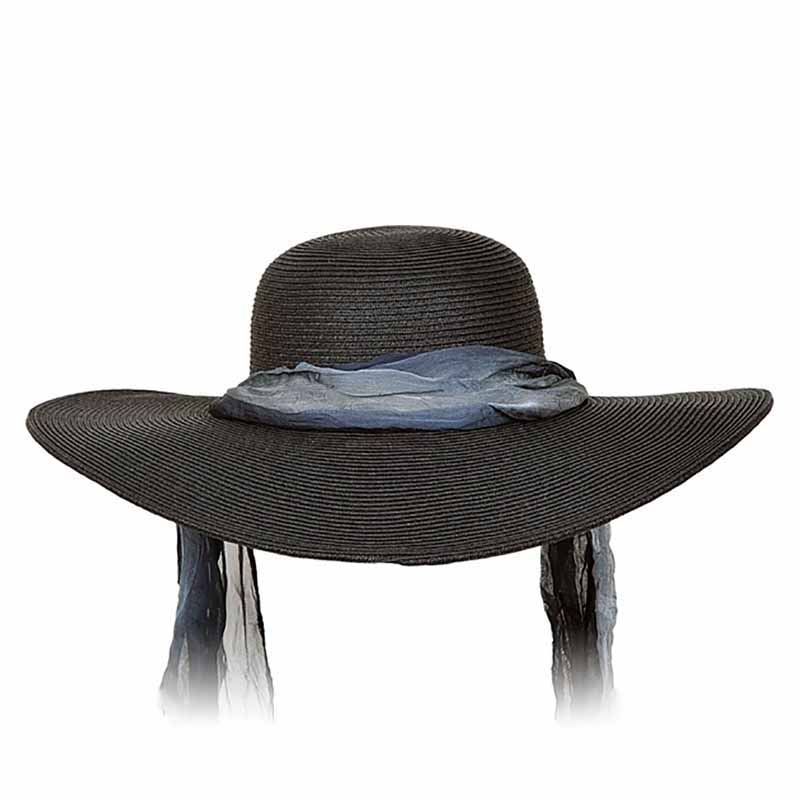 Wide Brim Sun Hat with Long Scarf Tie - Karen Keith Hats Wide Brim Sun Hat Great hats by Karen Keith    