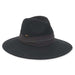 Large Brim Wool Felt Safari Hat Sateen Band - Adora® Hats, Safari Hat - SetarTrading Hats 