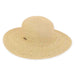Large Hat Size: Criss Cross Woven Brim Beach Hat - Sun 'N' Sand Hats Wide Brim Sun Hat Sun N Sand Hats HH2319BXL Natural Tweed L/XL (59.5 cm) 