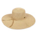 Large Hat Size: Extra Wide Brim Beach Hat - Sun 'N' Sand Hats Wide Brim Sun Hat Sun N Sand Hats HH1003AXL Tan Large (59 cm) 