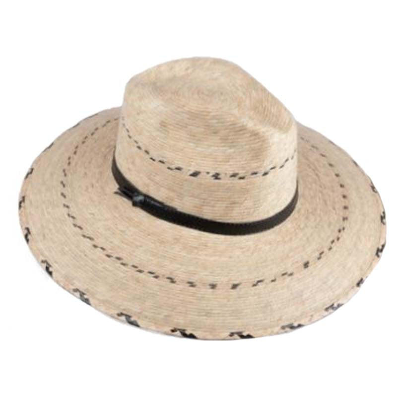 Large Shapeable Brim Woven Palm Sun Hat - JSA Safari Hat Jeanne Simmons Accessories JS6615M Natural Palm Medium (22 1/2")
