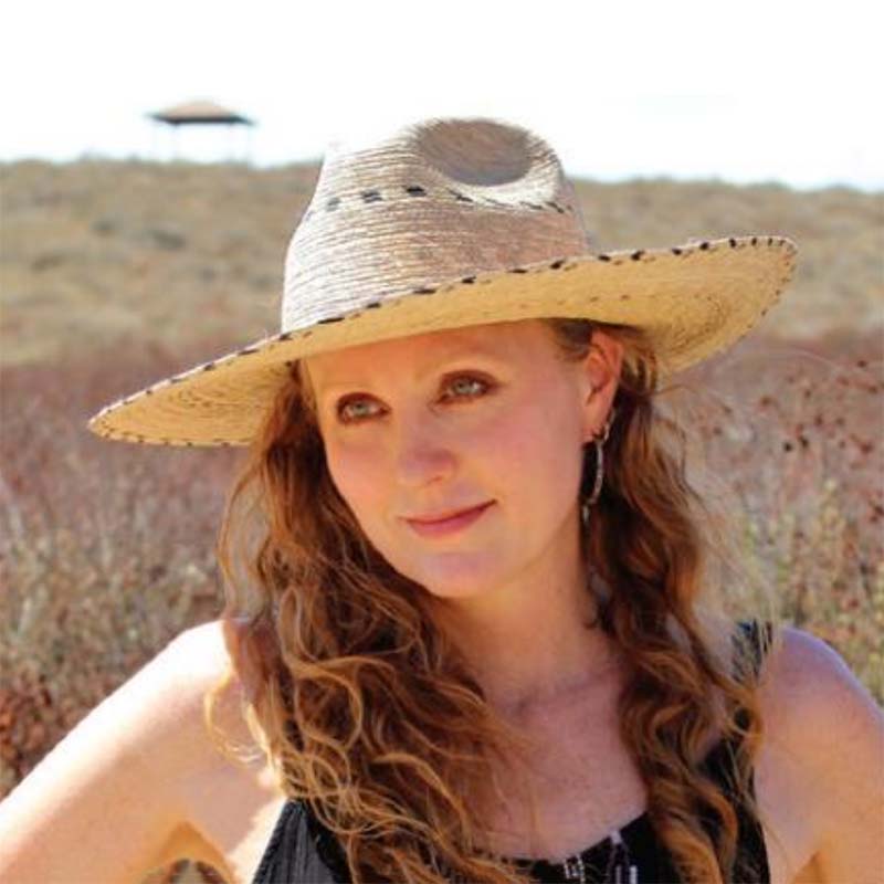 Large Shapeable Brim Woven Palm Sun Hat - JSA Safari Hat Jeanne Simmons Accessories