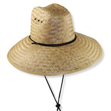 Large Size Straw Lifeguard Hat - JSA Sun Hats Lifeguard Hat Jeanne Simmons JS1715L Natural Large (59 cm) 