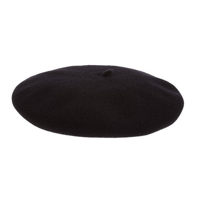 Authentic Basque French Wool Beret - Heritage Par Laulhere Beanie Laulhere 51-BLK1 Black Small (55 cm)