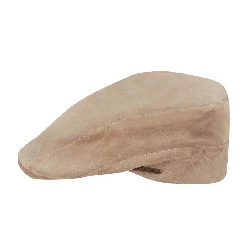 Leven Suede Leather Flat Cap - Stetson Hat, Flat Cap - SetarTrading Hats 
