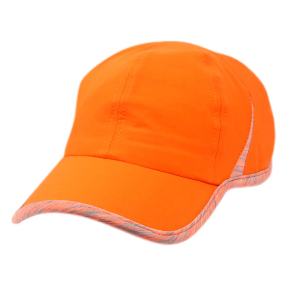Lightweight Ponytail Hole Yoga Cap - Angela & William Hats Cap Epoch Hats CP2788OR Orange  