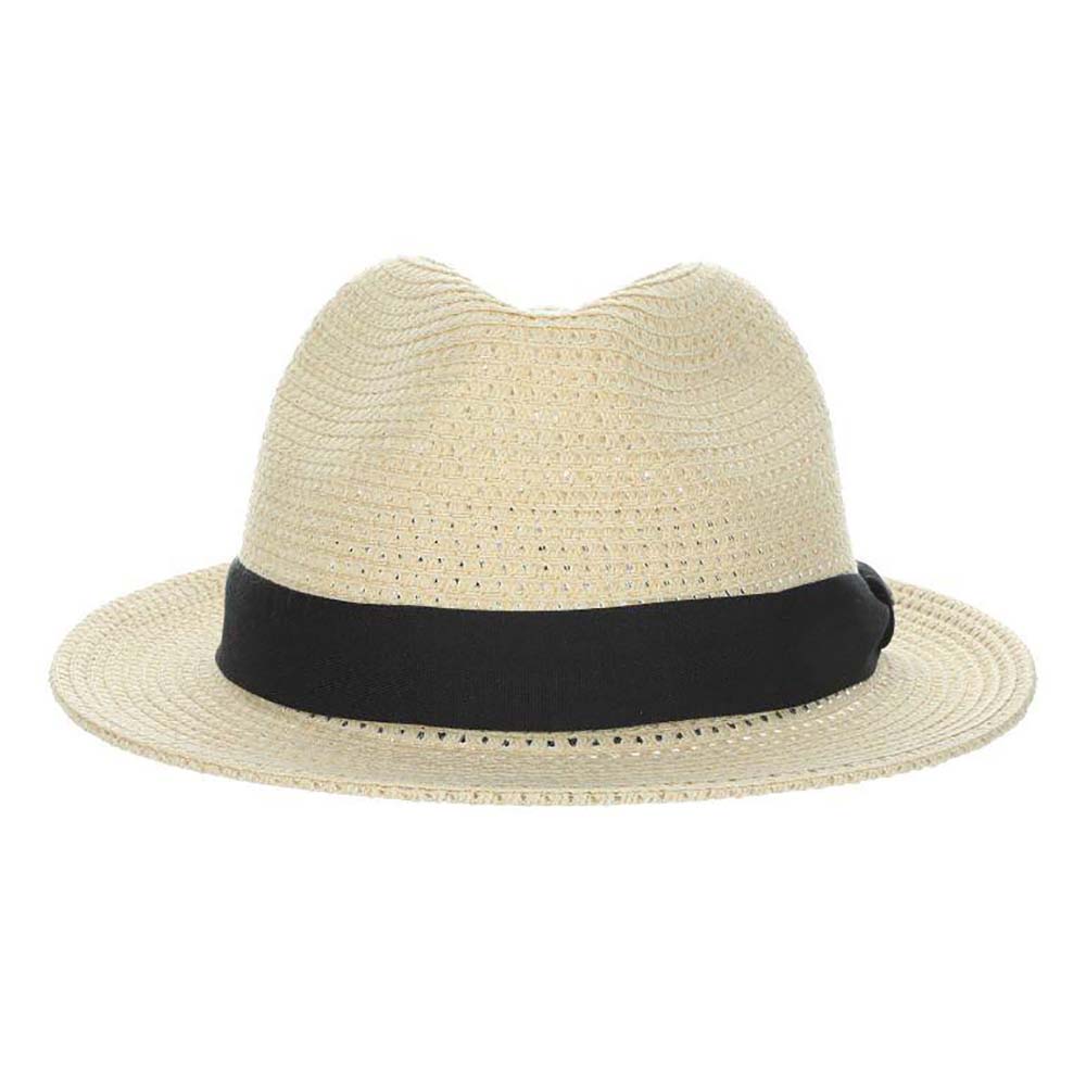 Lightweight Summer Fedora for Men - Scala Collection Hats Fedora Hat Scala Hats MS478-LG Natural Large (59 cm) 