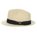 Lightweight Summer Fedora for Men - Scala Collection Hats Fedora Hat Scala Hats MS478-XL Natural X-Large (61 cm) 