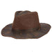 Distressed Cotton Outback Hat with Chin Cord - DPC Hats Safari Hat Dorfman Hat Co.    