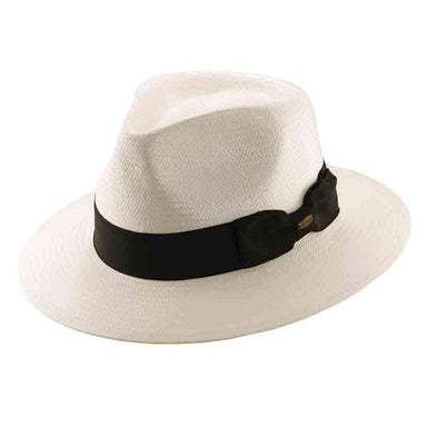 Men's Panama Hat, White - Scala Collection Hats Panama Hat Scala Hats md39 White Medium (57 cm) 