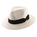 Men's Panama Hat, White - Scala Collection Hats, Panama Hat - SetarTrading Hats 
