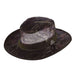 Mossy Oak Wide Brim Mesh Crown Safari -Infinity Safari Hat Dorfman Hat Co. MO28INM Olive Medium (57 cm) 