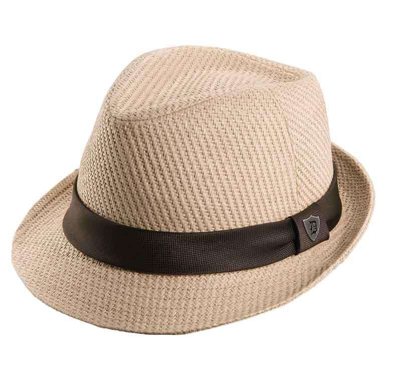 Matte Toyo Fedora Hat - Dorfman Pacific Hats Fedora Hat Dorfman Hat Co. ms241ntm Natural Medium 