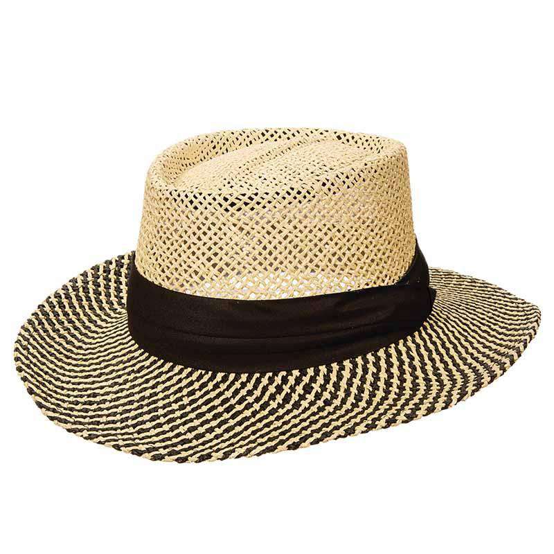 Twisted Toyo Gambler Hat - Scala Collection Hats Gambler Hat Scala Hats MSms315BNM Natural S/M 
