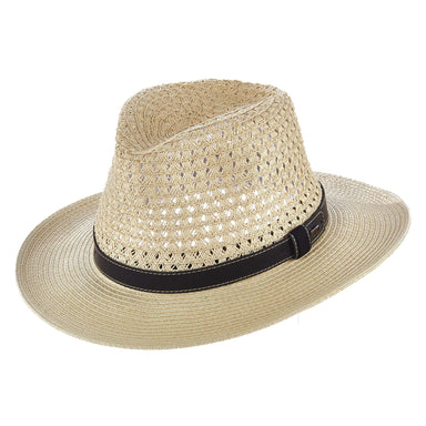 Open Weave Outback - Scala Collection Hats Safari Hat Scala Hats MSms349NTM Natural S/M 