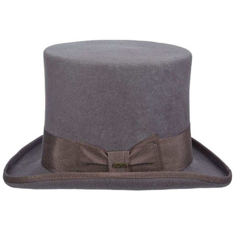Mad Hatter Structured Wool Felt Top Hat up to 2XL - Scala Hat Top Hat Scala Hats    