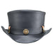 Marlow Leather Top Hat with Bullet Band - Steampunk Hatter Top Hat Head'N'Home Hats    