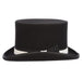 Mc Hale 5.5" Tall Black & White Wool Felt Top Hat - Scala Hat, Top Hat - SetarTrading Hats 
