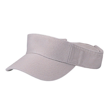 Men's Cotton Twill Pro Style Visor - Mega Cap Visor Cap MegaCI MC4121Ast Stone