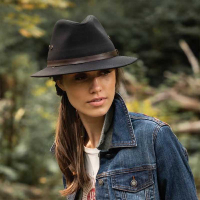 stetson dress hats Night Sky Seeker Wool Fedora the Open Road offers that iconic silhouette with a refined edge Flat Brim Hats | Legendary