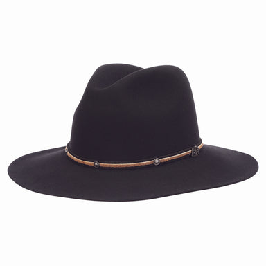 Merino Wool Felt Crossover Hat - Biltmore Made in USA Cowboy Hat Biltmore Hats BF04P6RAWH340272 Black M/L (7 1/4, 58 cm) 