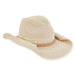 Metallic Braid Cowboy Hat with Suede Band  - Sun 'N' Sand Hats, Cowboy Hat - SetarTrading Hats 