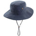 Microfiber Boonie with Chin Strap - DPC Global Hats Bucket Hat Dorfman Hat Co. MC241-NVl Navy Large (59 cm) 