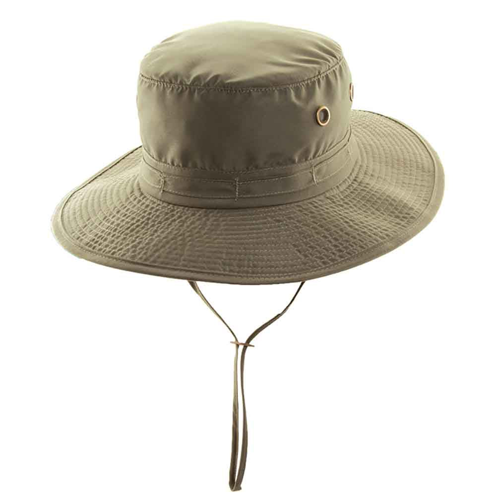Microfiber Boonie with Chin Strap - DPC Global Hats Bucket Hat Dorfman Hat Co. MC241-OLm Olive Medium (57 cm) 