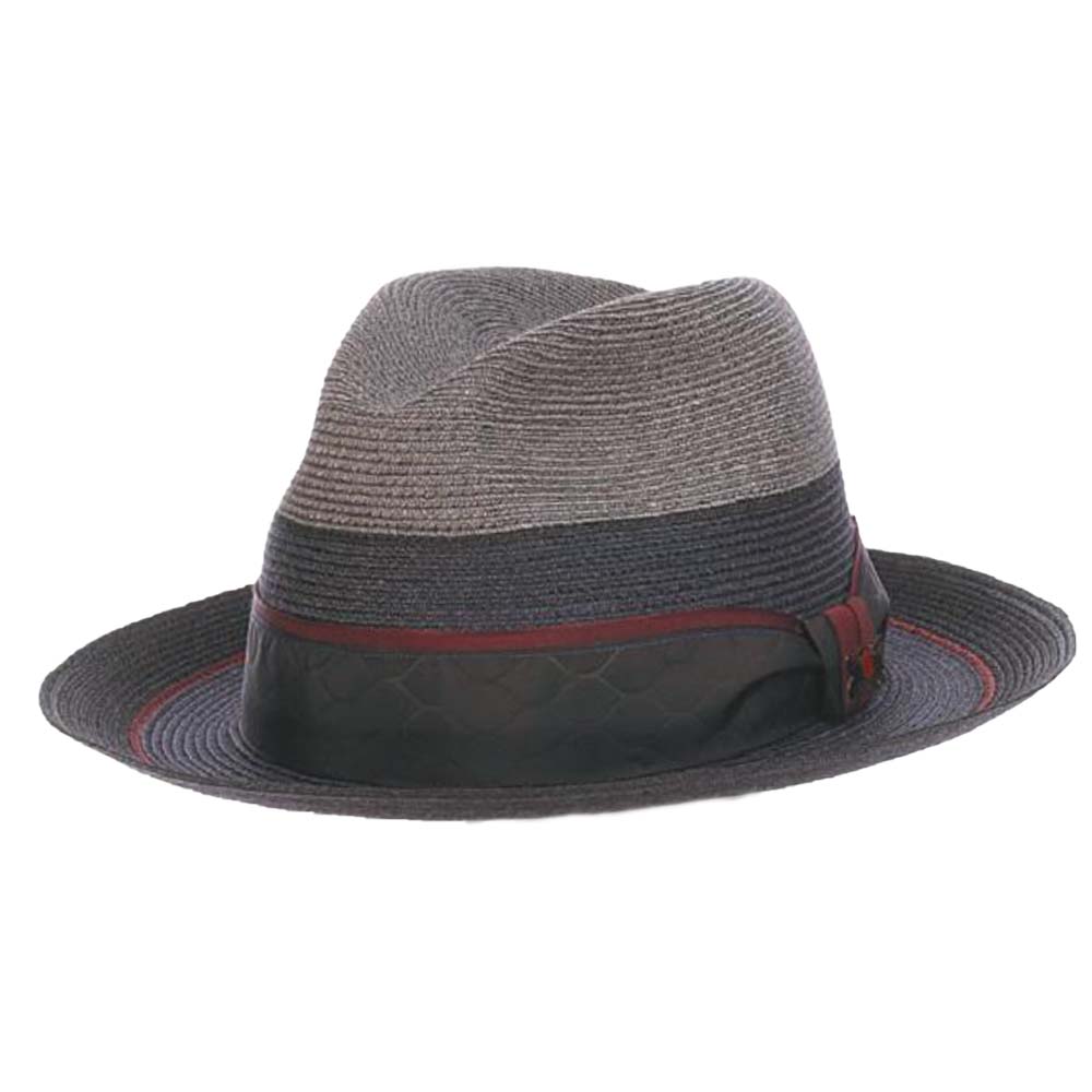 Multi Color Braided Hemp Wide Brim Fedora- Biltmore Hats, Fedora Hat - SetarTrading Hats 