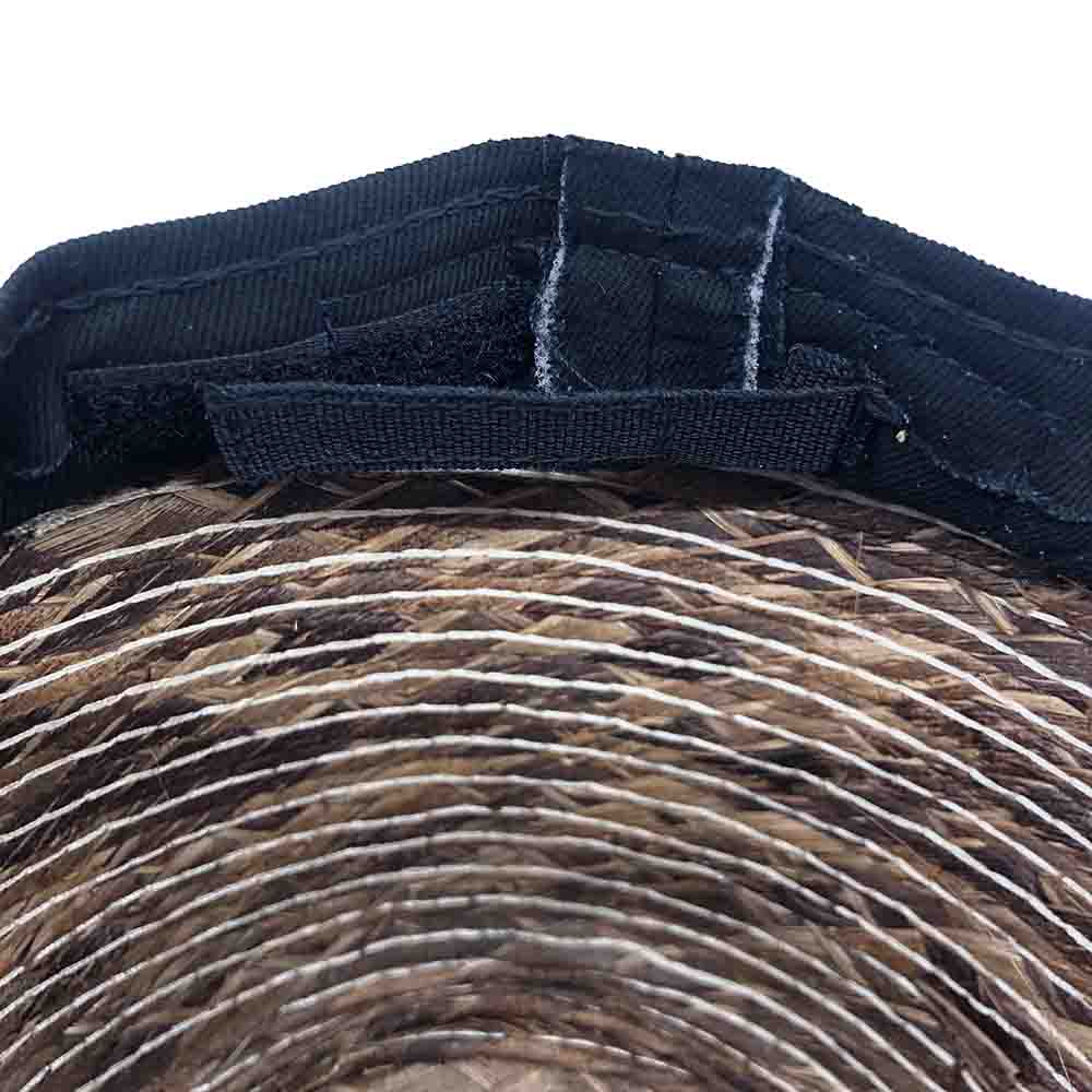 Multitone Palm Straw Fedora Hat with Suede Tie - Caribbean Joe® Hats Fedora Hat Caribbean Joe    
