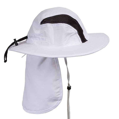 Microfiber Boonie with Neck Cape - K. Keith Bucket Hat Great hats by Karen Keith MSnh36KHM White S/M (55-58cm) 