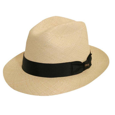 Napa Handwoven Snap Brim Fedora Panama Hat - Scala Classico Mens Hats Panama Hat Scala Hats P179 Natural Medium 