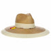 Natural Palm Downturn Safari Hat with Beaded Band - Scala Hats Safari Hat Scala Hats LS248 Toast OS (57 cm) 